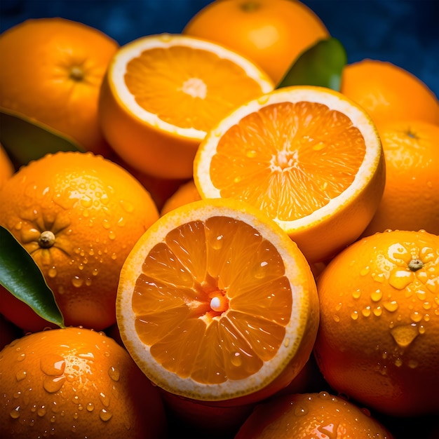 slices of orange fruit are stacked on top of each other