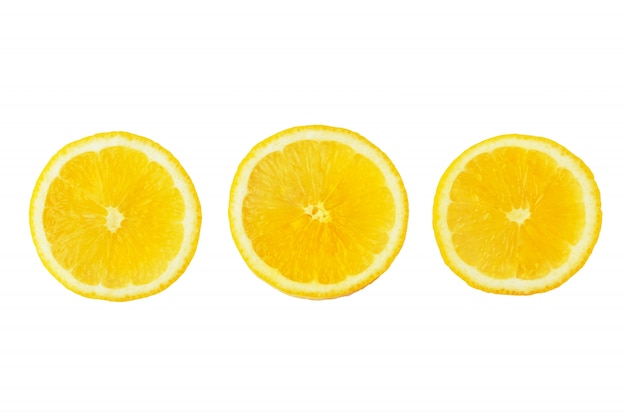 Slices of ripe lemon