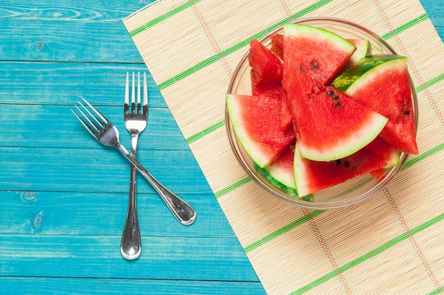 Slices of watermelon