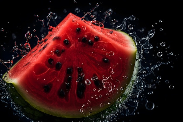 Slices of watermelons neural network ai generated