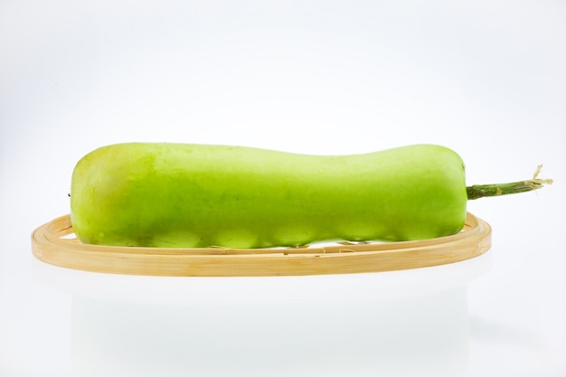 Slices of Winter melon on white 