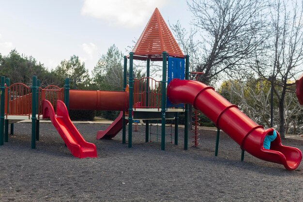 Slide at the playground