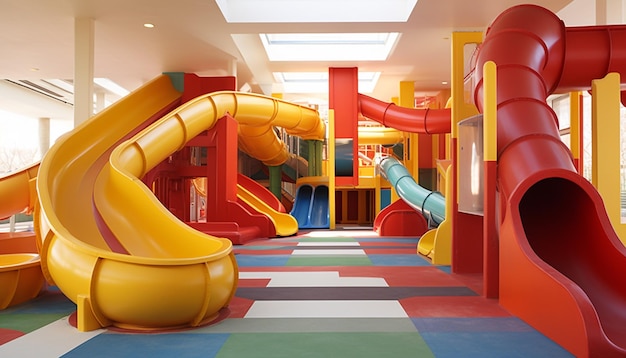 slides play area happiness ground