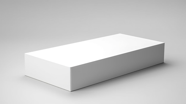 Slim Cardboard Packaging Box Mockup