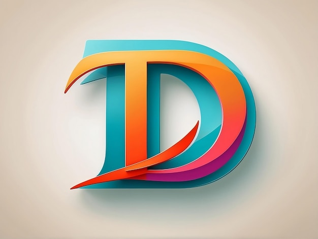 Slim en modern Alphabet D Logo Icon