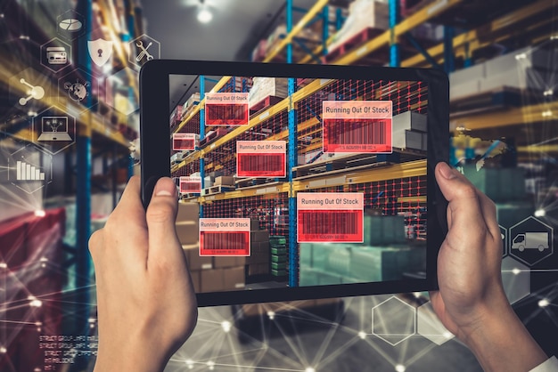 Slim magazijnbeheersysteem met augmented reality-technologie