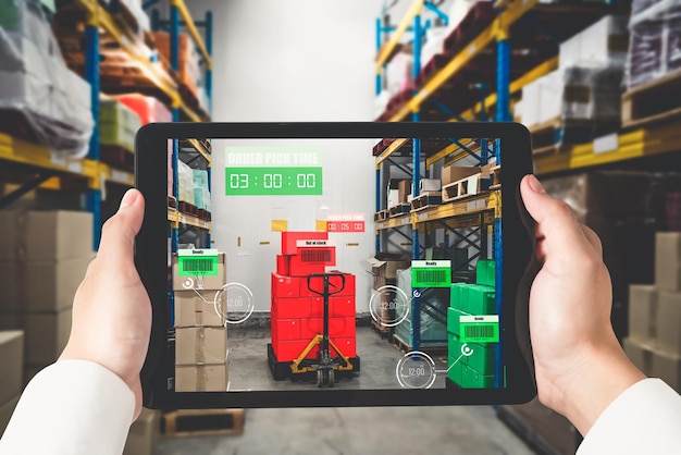 Slim magazijnbeheersysteem met augmented reality-technologie