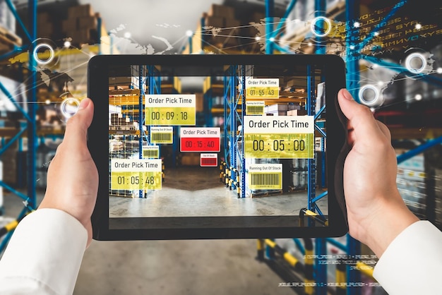 Slim magazijnbeheersysteem met augmented reality-technologie