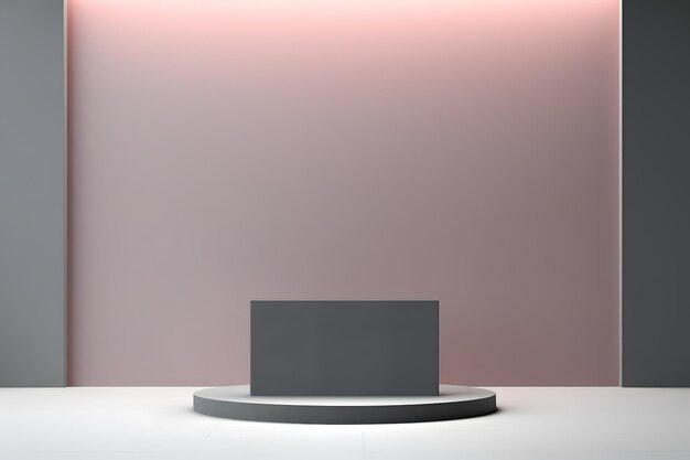 Foto slim podium eenvoud minimalistisch ontwerp