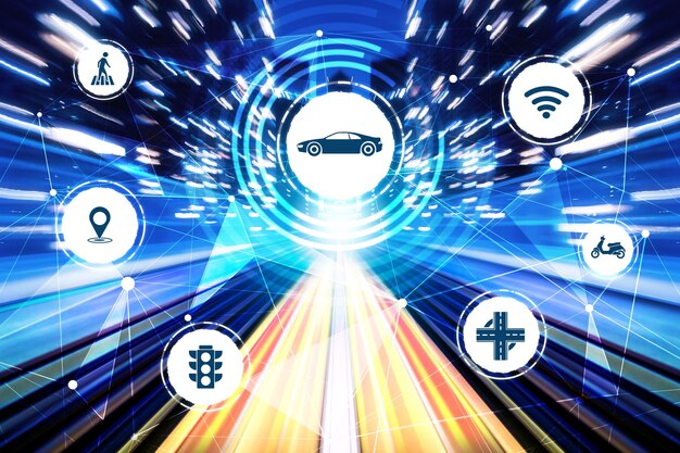 Slim transporttechnologieconcept voor toekomstig autoverkeer op de weg