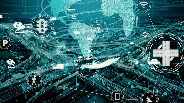 Slim transporttechnologieconcept voor toekomstig autoverkeer op een nieuwe stadsweg