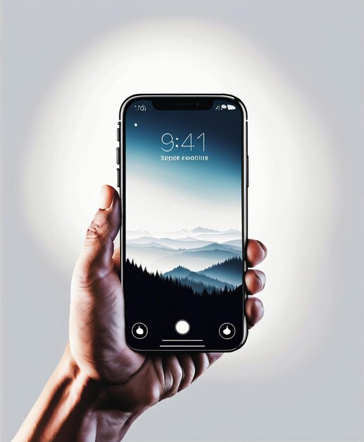 Slimme Apple iPhone Gehard glas testmodellen 3D rendering wallpaper achtergrond hd