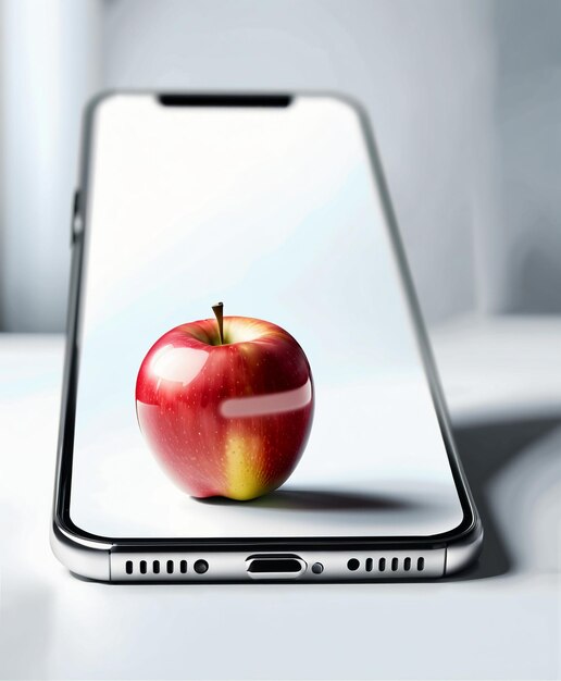 Foto slimme apple iphone gehard glas testmodellen 3d rendering wallpaper achtergrond hd