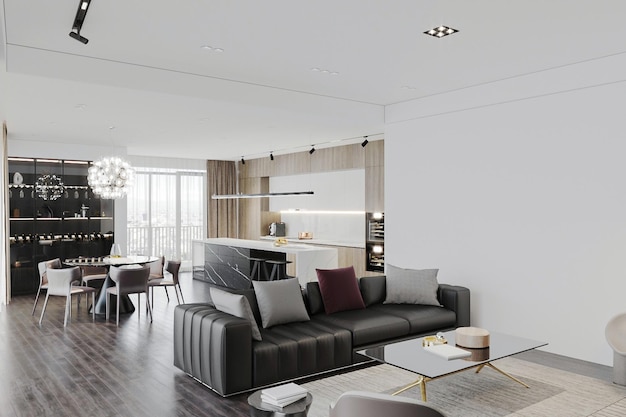 Slimme eenvoud Moderniseer uw woonkamer met schone lijnen en een hedendaags interieur