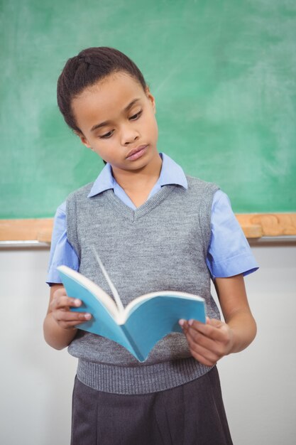 Slimme student die een boek leest