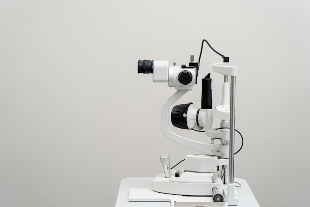 Photo slit lamp to diagnose the eyes and cornea slit lamp for ophthalmologist for examination eye and cornea of patient