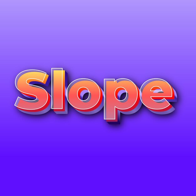 Slopetext effect jpg gradient purple background card photo