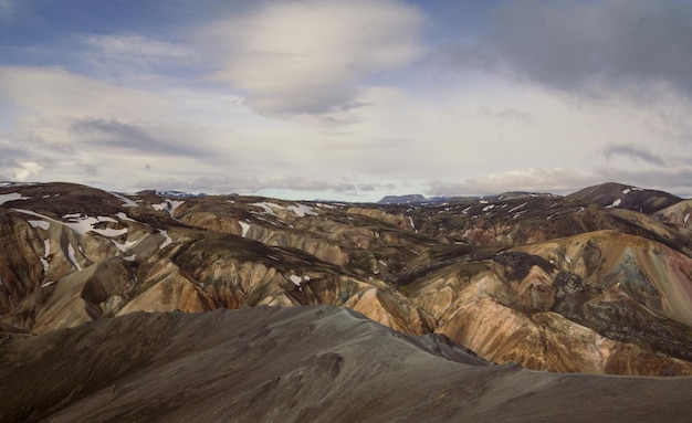 Slordige heuvels landschapsfoto