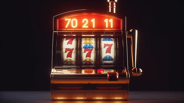 Slot machine in casino Generative Ai