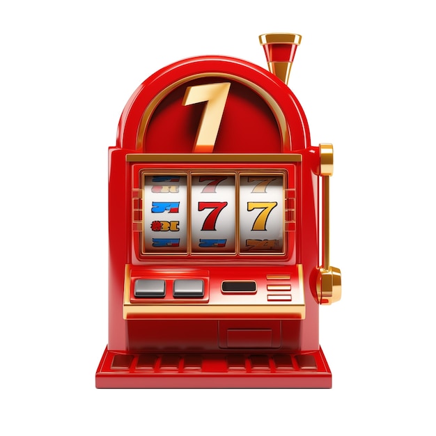 Slot machine with lucky sevens jackpot Lucky seven 777 slot machine for casino games Colorful