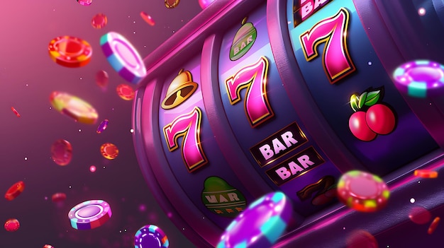A slot machine with the number 7 on it | Premium AI-generated image
