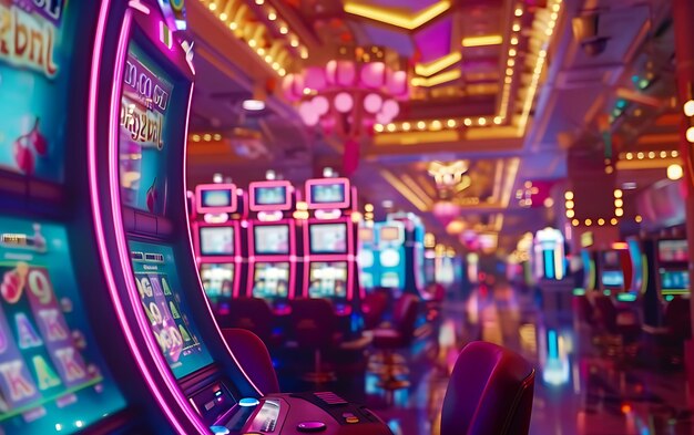 A slot machine with the word slot machine on it | Premium AI-generated image