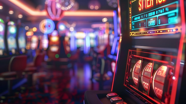 A slot machine with the word stop on it | Premium AI-generated image
