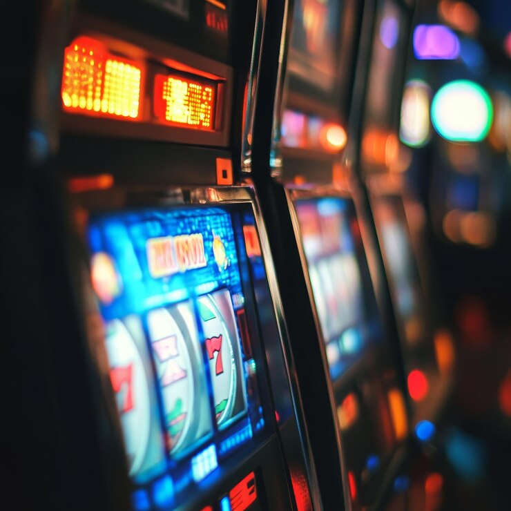 a slot machine with the word vending machines on it