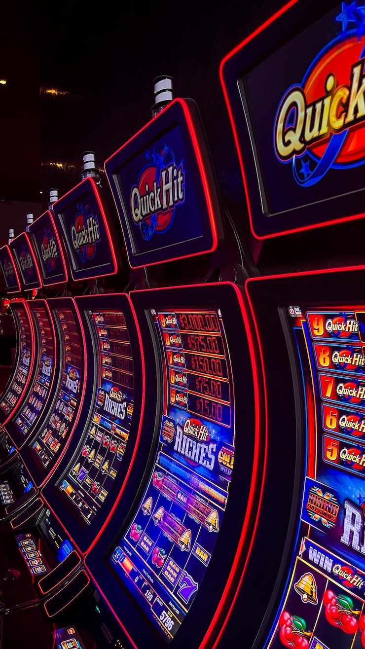 Foto slotmachines in een casino uit las vegas nevada