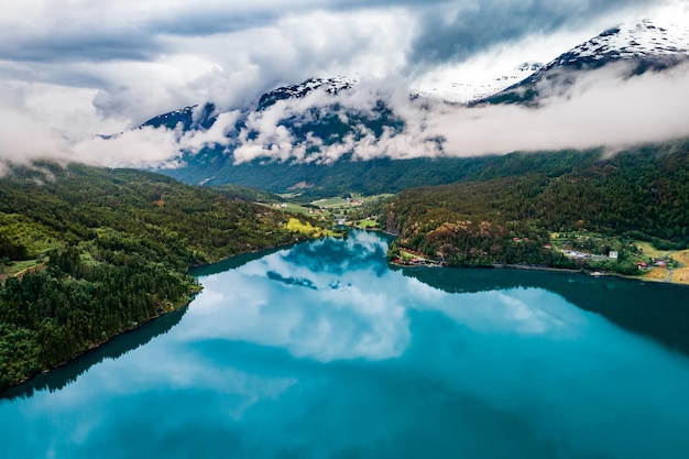 Slovenia - aerial view resort lake bled