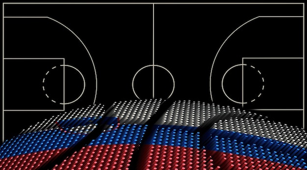 Slovenia Basketball court background Basketball Ball