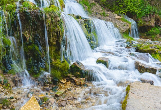 Photo slovenian keys or streams of the twelve apostles natural and tourist object orthodox shrine russia