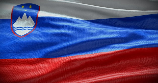 Slovenië nationale vlag achtergrond illustratie Symbool van land