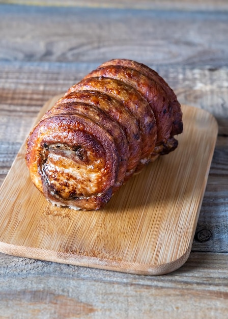 Slowroast rolled pork