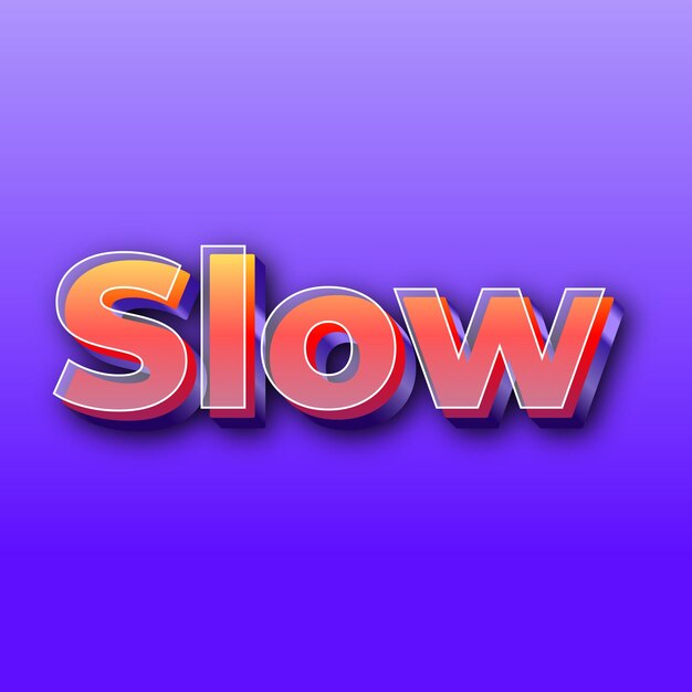 Slowtext effect jpg gradient purple background card photo