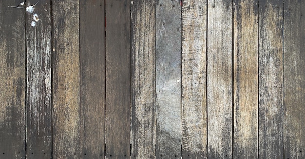 Sluit omhoog oud rustiek donker houten textuur tafelblad als achtergrond