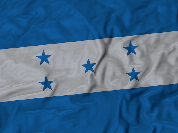 Sluit omhoog van de Vlag van Ruffled Honduras