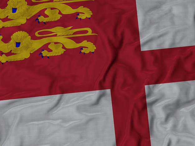 Sluit omhoog van de vlag van Ruffled Sark