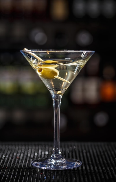 Sluit omhoog van martini-cocktail