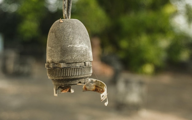 Sluit zicht op de lamphouder