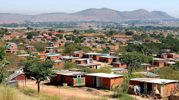 a slum in the city of kwazulu natal south africa