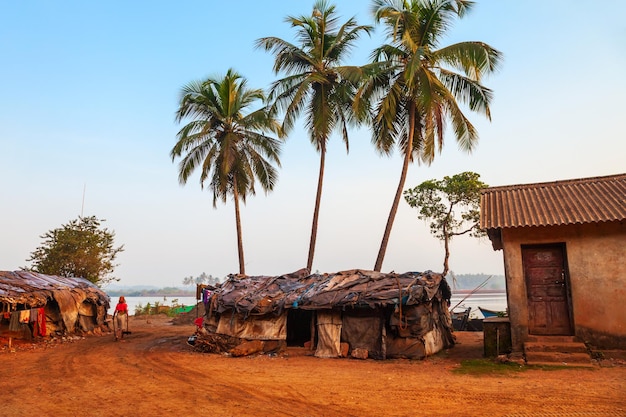 Slum hut home poor people