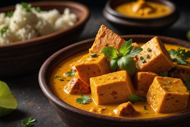 Foto smaakvolle presentatie van shahi paneer