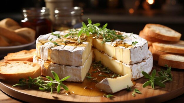 Foto smakelijke camembertkaas op witte tafel