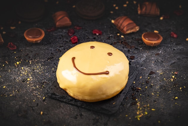 Smakelijke smiley-donut