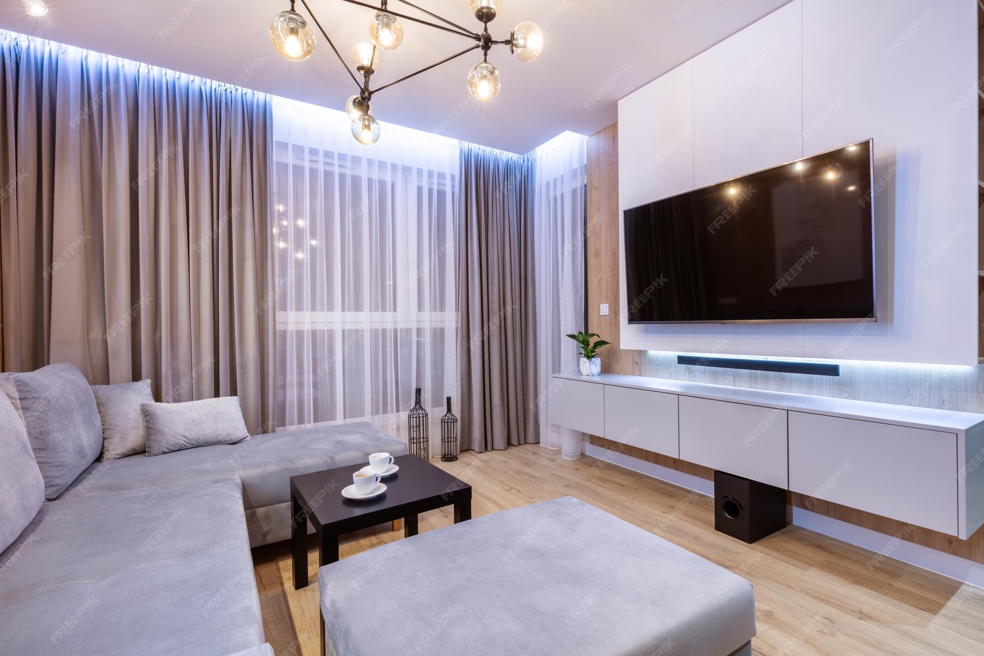 Premium Photo | Small apartment design living room