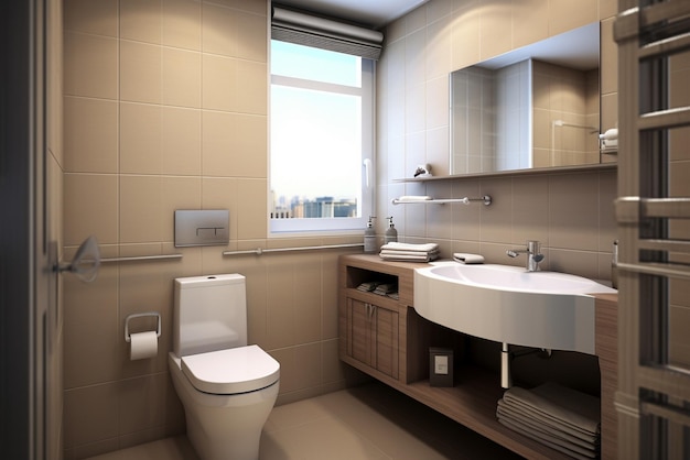 Small bathroom with modern style