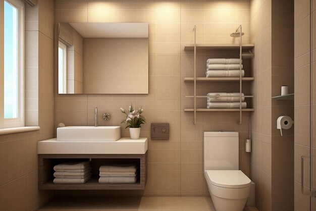 Small bathroom with modern style