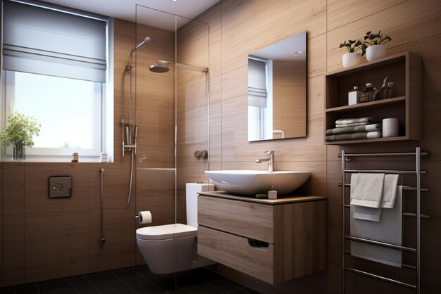 Small bathroom with modern style