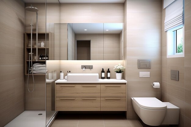 Small bathroom with modern style